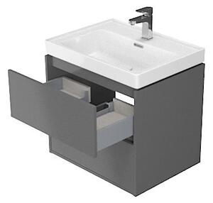 Cersanit - SET B108 dulap Crea + chiuveta Crea 50, Gri, S801-282