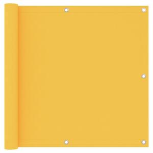 Paravan de balcon, galben, 90 x 300 cm, țesătură oxford
