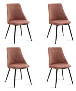 Scaun Bucatarie/Dining Grysell Catifea Roz