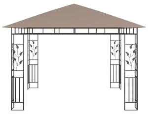 Pavilion cu plasă anti-țânțari, gri taupe, 3x3x2,73 m, 180 g/m²