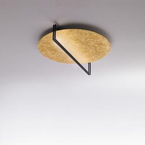 ICONE Essenza plafonieră 927 Ø70cm auriu/negru Ø70cm, reglabil, Auriu / Alamă, Camera de zi / sufragerie, Metal, Design, Perete rotund