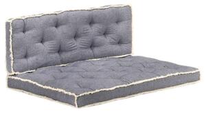 Set perne pentru canapea din paleți, 2 piese, albastru