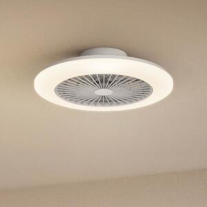 Philips Ventilator de tavan cu LED Amigo, alb lucios, 58 cm, CCT, reglabil, Alb, Camera de zi / sufragerie, Plastic, Modern