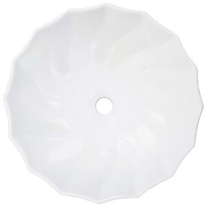 Chiuvetă de baie, alb, 46 x 17 cm, ceramică