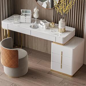 Masa de toaleta pentru machiaj in stil Art Nouveau Culoare - Alb DEPRIMO 32082