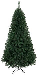 HOMCOM Brad de Crăciun Artificial 200 cm cu 1000 Ramuri și Bază Pliabilă, Verde | Aosom Romania