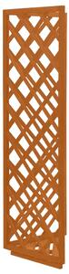 Spalier de colț, portocaliu, 50x50x145 cm, lemn masiv brad
