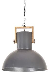 Lampă suspendată industrială 25 W gri, 52 cm, mango E27, rotund
