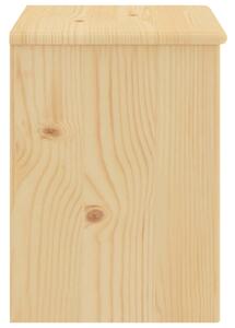 Noptieră, natural, 35x30x40 cm, lemn masiv de pin
