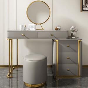 Masa de toaleta pentru machiaj in stil Art Nouveau Culoare - Gri DEPRIMO 21207