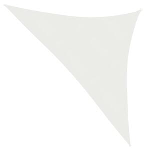Pânză parasolar, alb, 2,5 x 2,5 x 3,5 m, HDPE, 160 g/m²