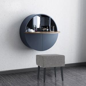 Masuta de toaleta pentru machiaj moderna cu oglinda Culoare - Gri DEPRIMO 11969