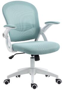 Vinsetto Scaun Birou Ergonomic Albastru Dimensiuni Variabile Suport Lombar Integrat | Aosom Romania