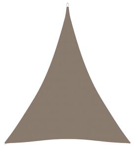 Pânză parasolar, taupe, 3x4x4 m, țesătură oxford, triunghiular