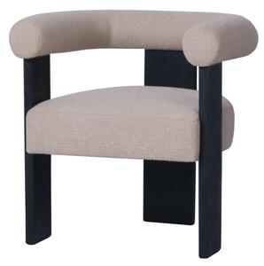 Scaun dining, bej, din stofa boucle, Chili