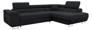 Colțar Comfivo Vinetum, Funcția de dormit, Spațiu de depozitare, 274x203x70cm, 141 kg, Picioare: Plastic, Metal