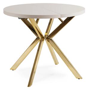 LUGO bővíthető étkezőasztal 90-190 cm kasmír/arany