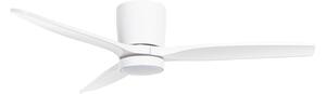 Ventilator de tavan cu LED Sorin, alb, CCT, IP44, 3 pale - Lucande Lucande, Sorin, Alb, Studiu / Birou, Metal, Modern