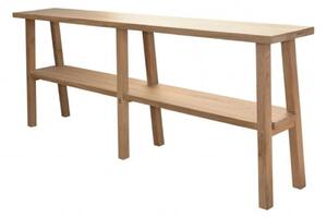 Consola natur din lemn de stejar reciclat, double, Anatole