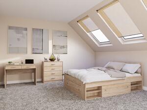 Set dormitor Novsore 155, Stejar Sonoma, PAL laminat
