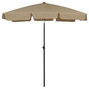 Umbrelă de plajă, gri taupe, 180x120 cm