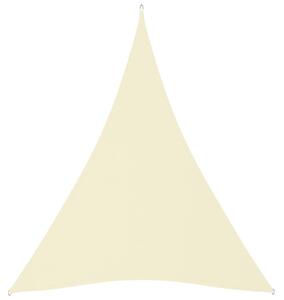 Parasolar, crem, 4x5x5 m, țesătură oxford, triunghiular