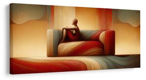 Tablou armonie abstractă de linii