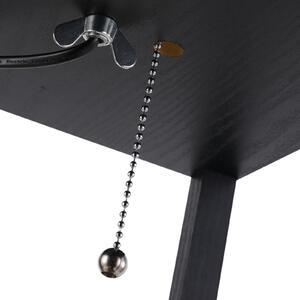 HOMCOM Lampă de podea cu rafturi pentru cărți, Design Modern, 3 Nivele, Cablu Metalic, 26x26x160cm, Negru-Alb | Aosom Romania