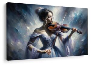 Tablou violonistă romantică