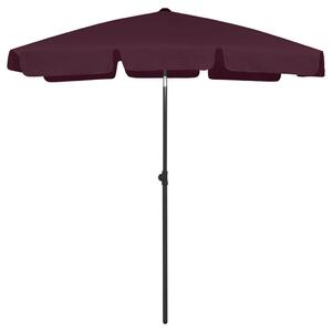 Umbrelă de plajă, roșu bordo, 180x120 cm