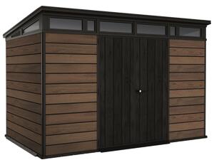 Casuta de gradina Penthouse 11 x 7 Keter, Signature, Venetian, Maro / Antracit
