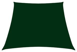 Parasolar, verde închis, 3/5x4 m, țesătură oxford, trapez