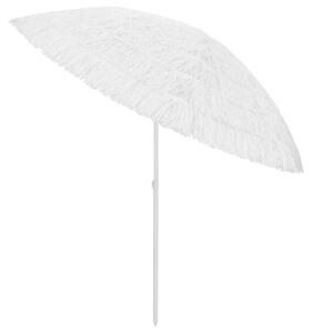 Umbrelă de plajă Hawaii, alb, 300 cm
