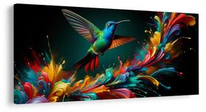 Tablou colibri și explozie de culori