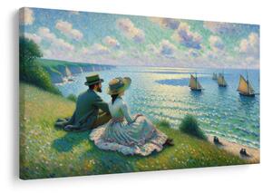 Tablou priveliște romantică spre mare