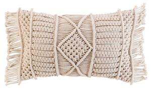 Perna decorativa din bumbac MACRALINA, macrame, 30 x 50 cm
