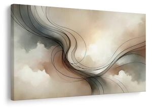 Tablou linii delicate în spațiu