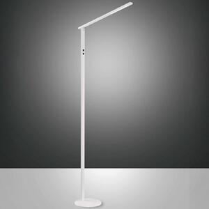 Fabas Luce Lampă de podea LED Ideal, 1 bec, CCT, alb, reglabil, Alb, Camera de zi / sufragerie, Metal, Modern