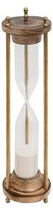 Clepsidra de nisip din lemn de mango SARAH, inaltime 37,5 cm
