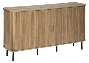Comoda COLVA cu usi, aspect lemn de stejar, 140 x 40 x 80,5 cm