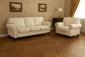 Covorul PVC linoleum Country Dark Confort, Latimi 1 m, 1.5 m, 2 m si 2,5 m, Maro inchis Imitatie parchet, Suport Pasla 100 x 400