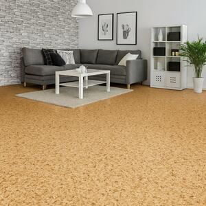 Covorul PVC linoleum Sare si Piper, Latimi 2 m, Bej 200 x 200