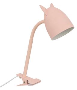 Lampă cu clemă pisică roz Sily înălțime 43 cm