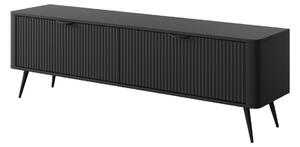 Comodă TV cu 2 uși Lante, negru uni (163 cm)