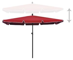 Umbrelă de grădină cu stâlp, roșu bordo, 210x140 cm