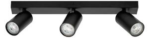OSRAM Spot de tavan OCTAGON negru 3 becuri GU10-LED 927 dimabil, reglabil, Negru, Camera de zi / sufragerie, Metal, Modern