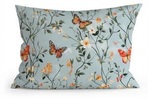 Husa pentru perna din microfibra MONARCH WINGS 70x90 cm, albastru deschis