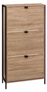 Dulap pentru pantofi ALIAJ, 3 compartimente, 63,2 x 24 x 122 cm