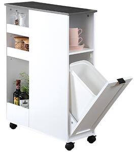Carucior de bucatarie cu cos de gunoi, KESPER