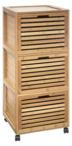 Raft pentru baie BAMBOU cu 3 sertare, 41 x 91 cm, bambus